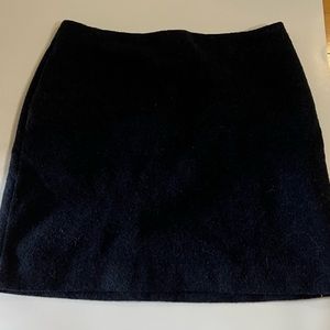 Uniqlo Wool Blend Mini Skirt Navy Sz 6